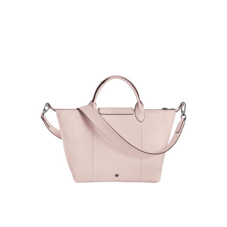 Sac À Main Longchamp M Cuir Rose | 16504-QXVU