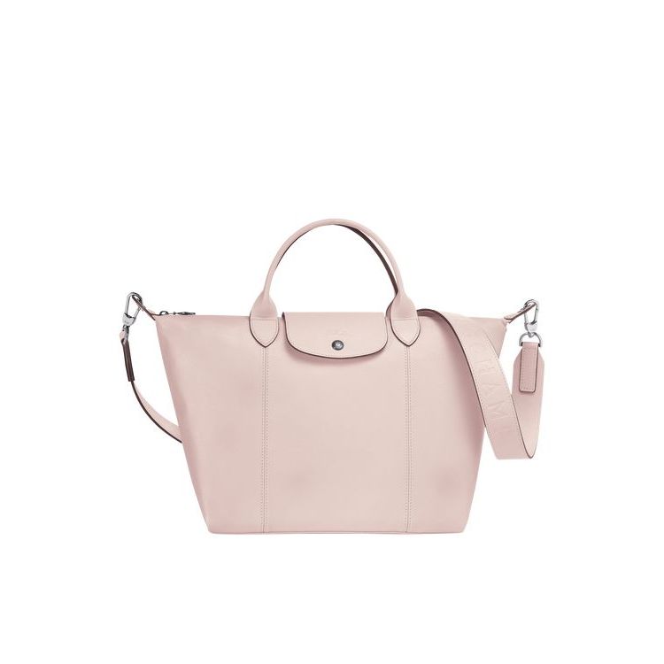 Sac À Main Longchamp M Cuir Rose | 16504-QXVU