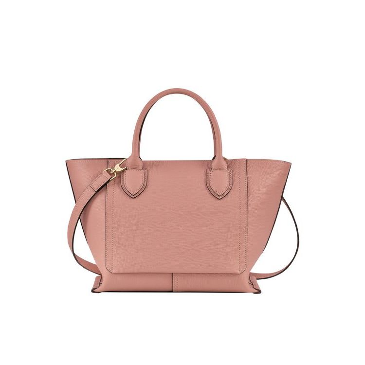 Sac À Main Longchamp M Cuir Rose | 59146-CLTO