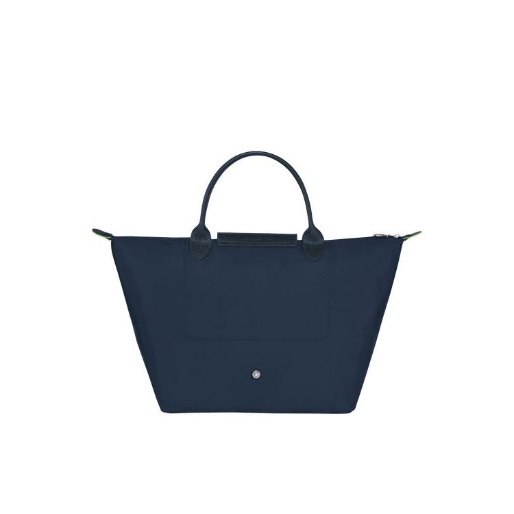 Sac À Main Longchamp M Recycled canvas Bleu Marine | 85179-MOPY