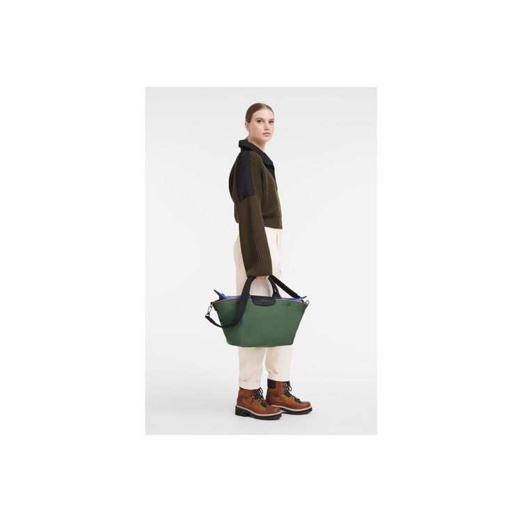 Sac À Main Longchamp M Tela Vert | 54378-YCDE