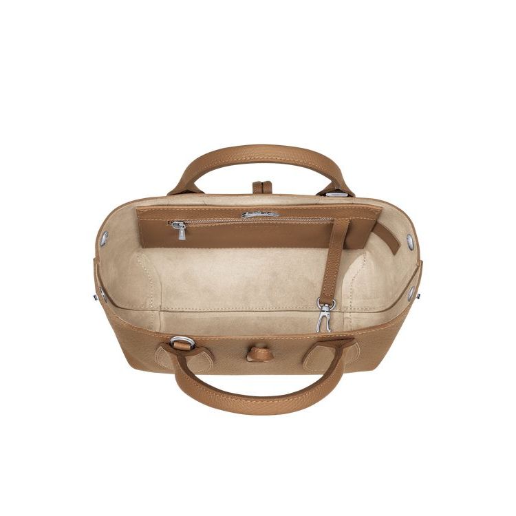 Sac À Main Longchamp S Cuir Beige | 64251-GYHR