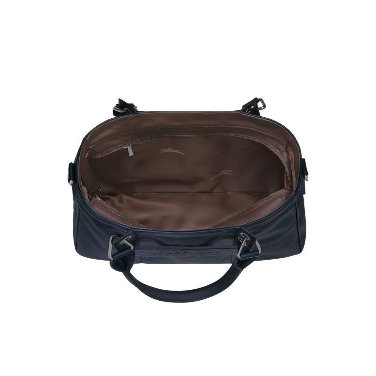 Sac À Main Longchamp S Cuir Bleu | 24956-EWFZ