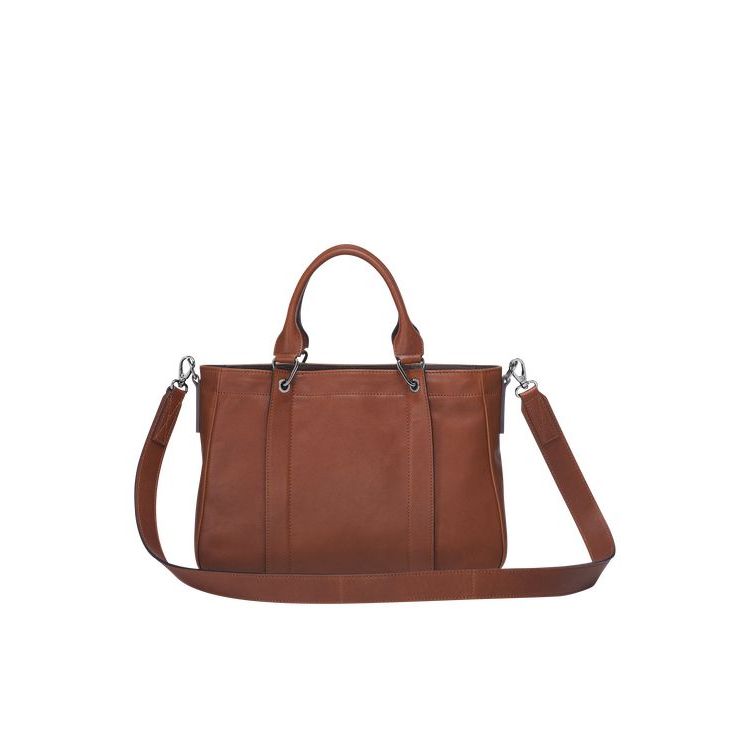 Sac À Main Longchamp S Cuir Marron | 07684-WEIK