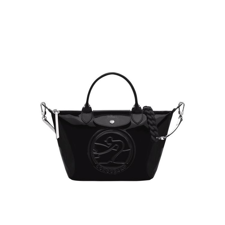 Sac À Main Longchamp S Cuir Noir | 27604-YUAC