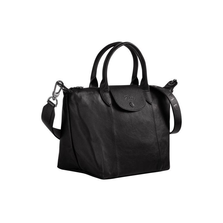 Sac À Main Longchamp S Cuir Noir | 50712-GEUY