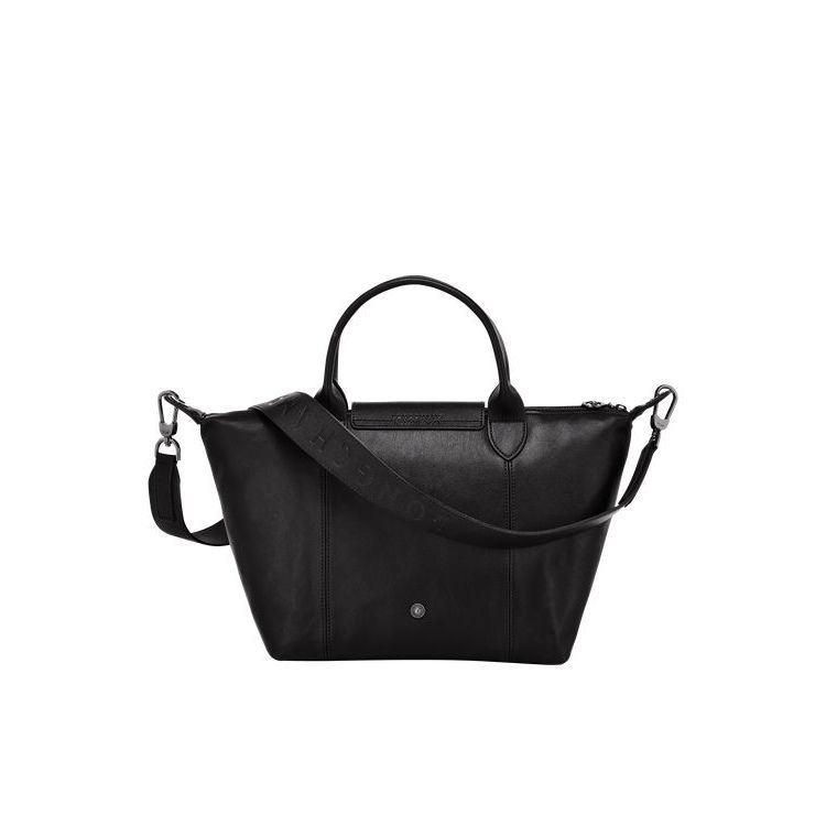 Sac À Main Longchamp S Cuir Noir | 50712-GEUY