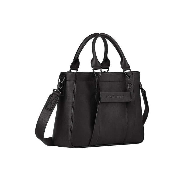 Sac À Main Longchamp S Cuir Noir | 64510-TIPB