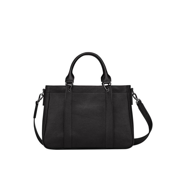 Sac À Main Longchamp S Cuir Noir | 64510-TIPB