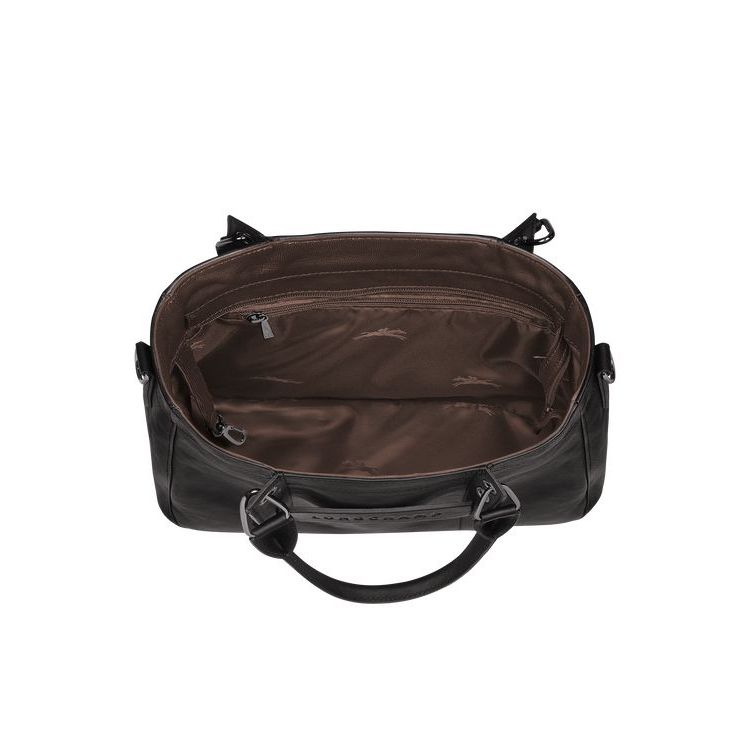 Sac À Main Longchamp S Cuir Noir | 64510-TIPB