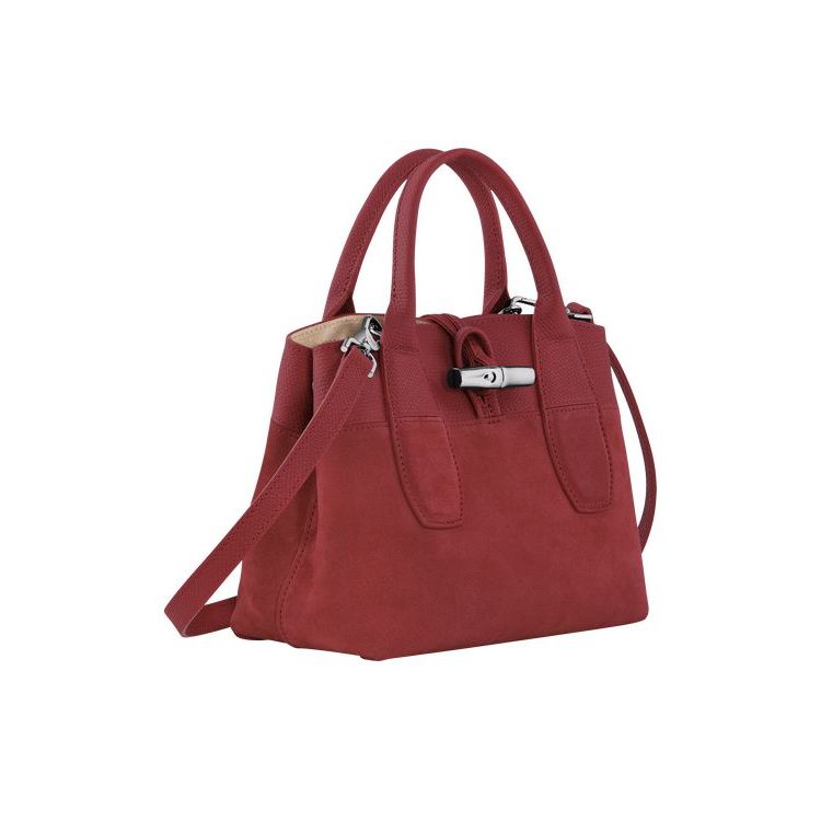 Sac À Main Longchamp S Cuir Rouge | 90632-ZUTR