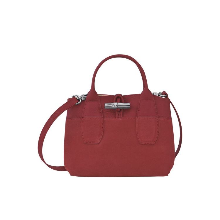 Sac À Main Longchamp S Cuir Rouge | 90632-ZUTR