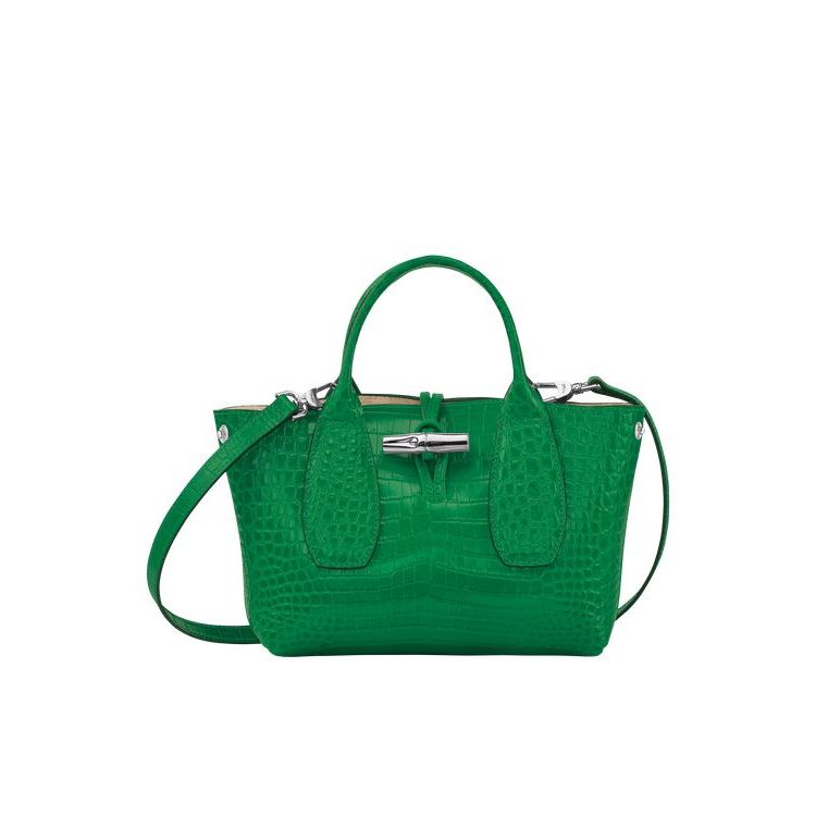 Sac À Main Longchamp S Cuir Vert | 74831-XYCV