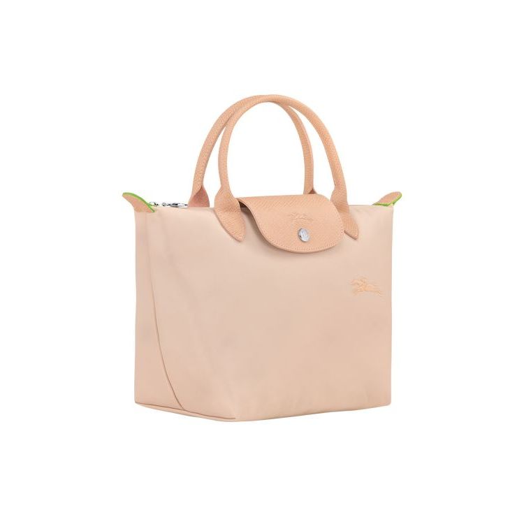 Sac À Main Longchamp S Flowers Recycled canvas Rose Clair | 14578-LMPI