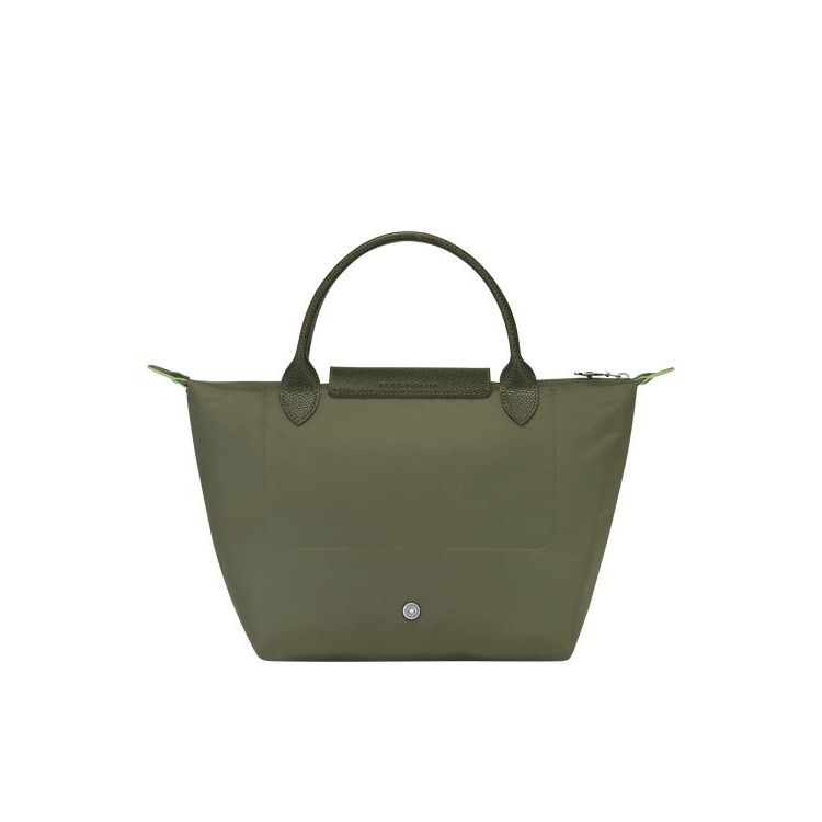 Sac À Main Longchamp S Forest Recycled canvas Vert | 51640-DOFB