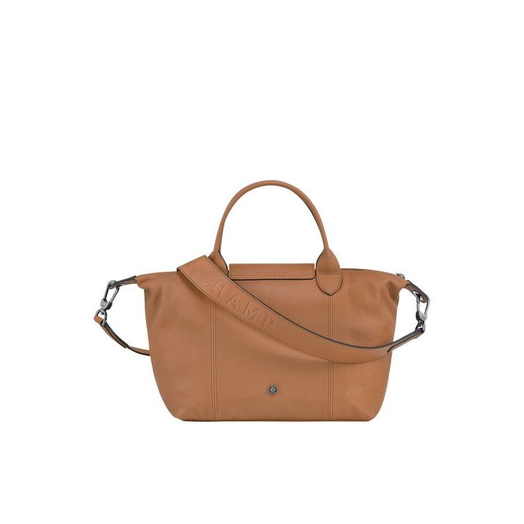 Sac À Main Longchamp S Hazelnut Cuir Beige | 27680-JBGQ