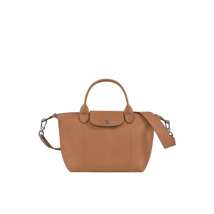 Sac À Main Longchamp S Hazelnut Cuir Beige | 27680-JBGQ