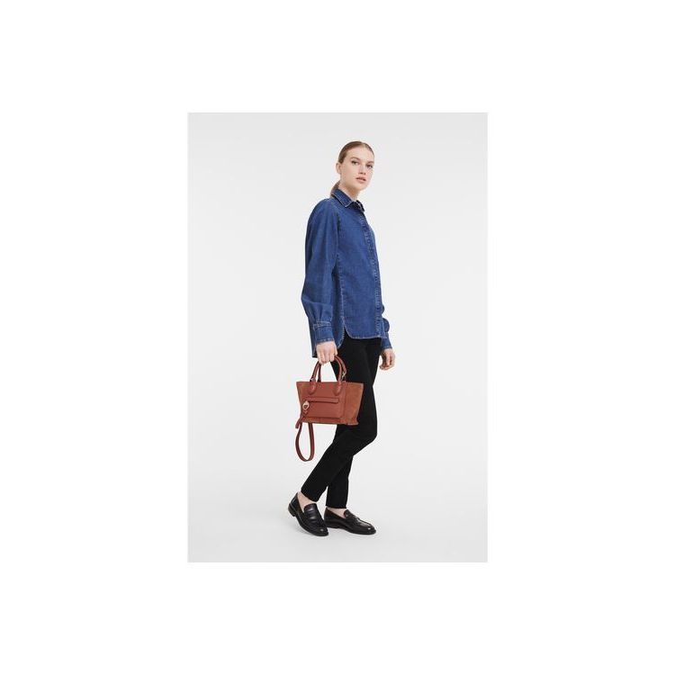 Sac À Main Longchamp S Marmelade Cuir Orange | 15368-GSOW