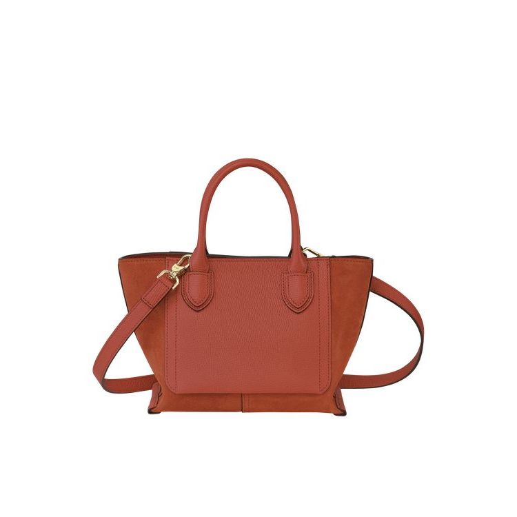 Sac À Main Longchamp S Marmelade Cuir Orange | 15368-GSOW