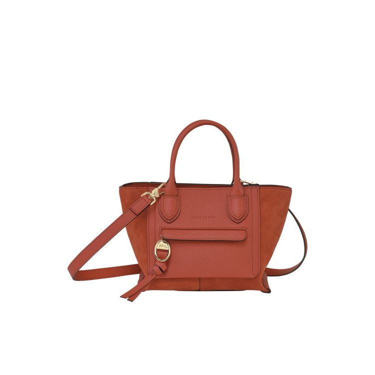 Sac À Main Longchamp S Marmelade Cuir Orange | 15368-GSOW