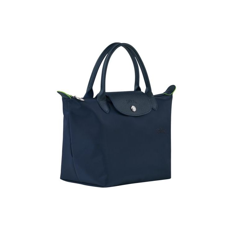 Sac À Main Longchamp S Recycled canvas Bleu Marine | 52764-WQOA