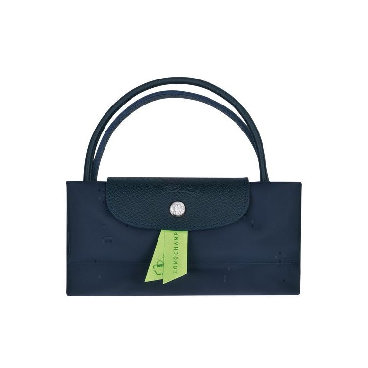 Sac À Main Longchamp S Recycled canvas Bleu Marine | 52764-WQOA