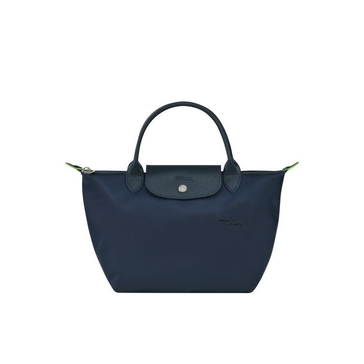 Sac À Main Longchamp S Recycled canvas Bleu Marine | 52764-WQOA