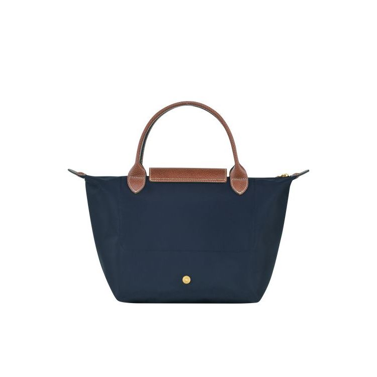 Sac À Main Longchamp S Recycled canvas Bleu Marine | 54930-ZTQJ