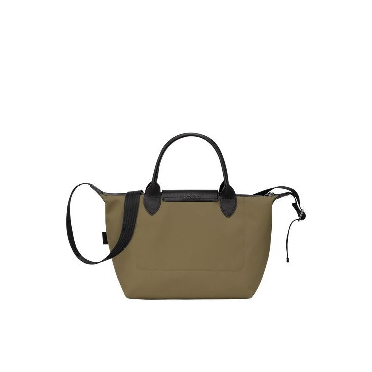 Sac À Main Longchamp S Recycled canvas Kaki | 25631-KIST