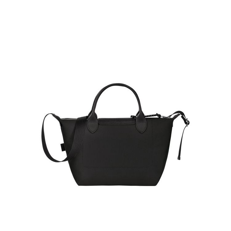 Sac À Main Longchamp S Recycled canvas Noir | 48360-CMBQ