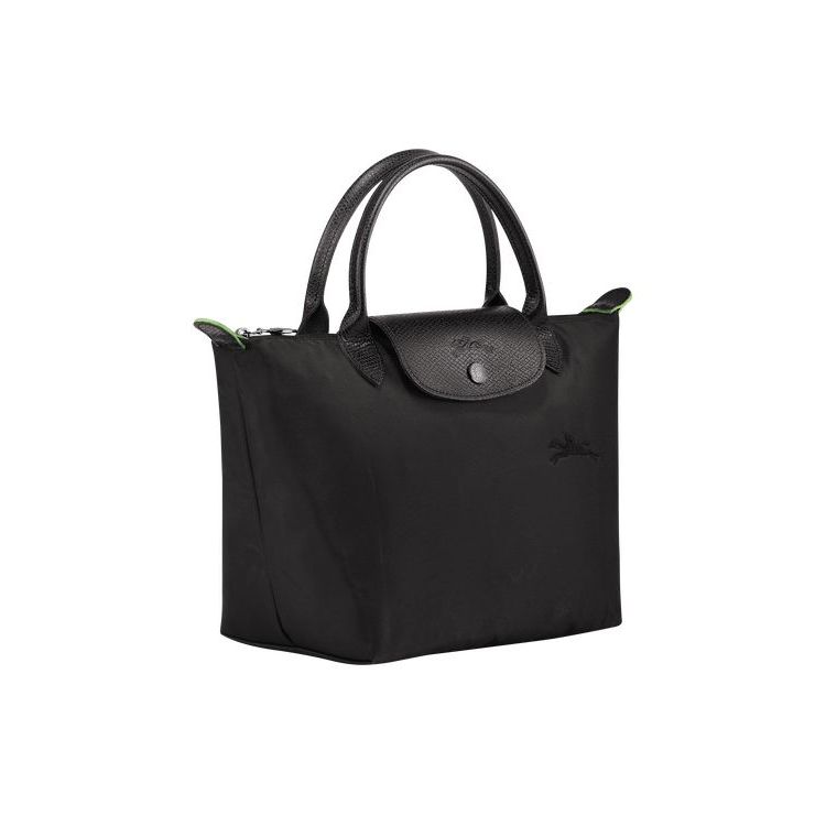 Sac À Main Longchamp S Recycled canvas Noir | 56981-KTOP