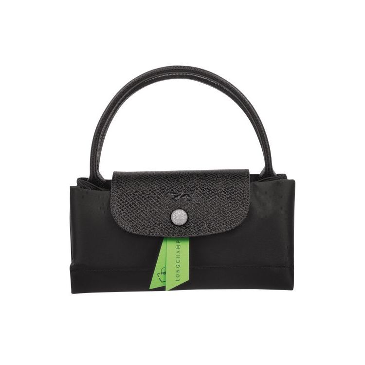 Sac À Main Longchamp S Recycled canvas Noir | 56981-KTOP