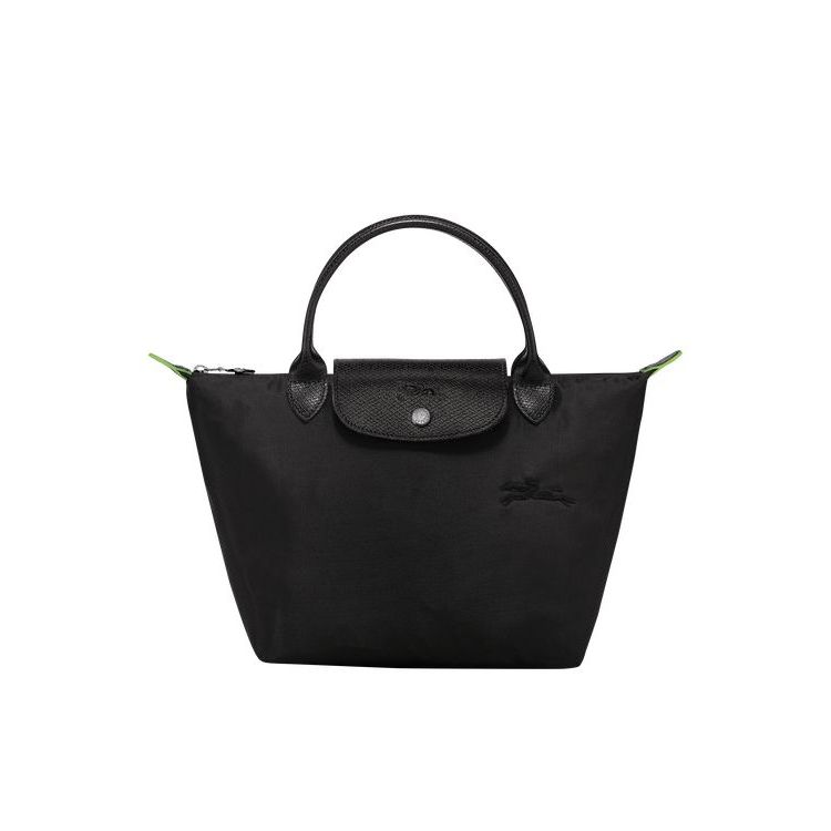 Sac À Main Longchamp S Recycled canvas Noir | 56981-KTOP