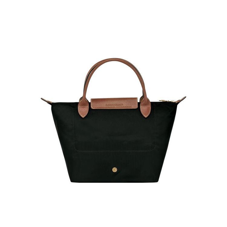 Sac À Main Longchamp S Recycled canvas Noir | 98531-DCTP