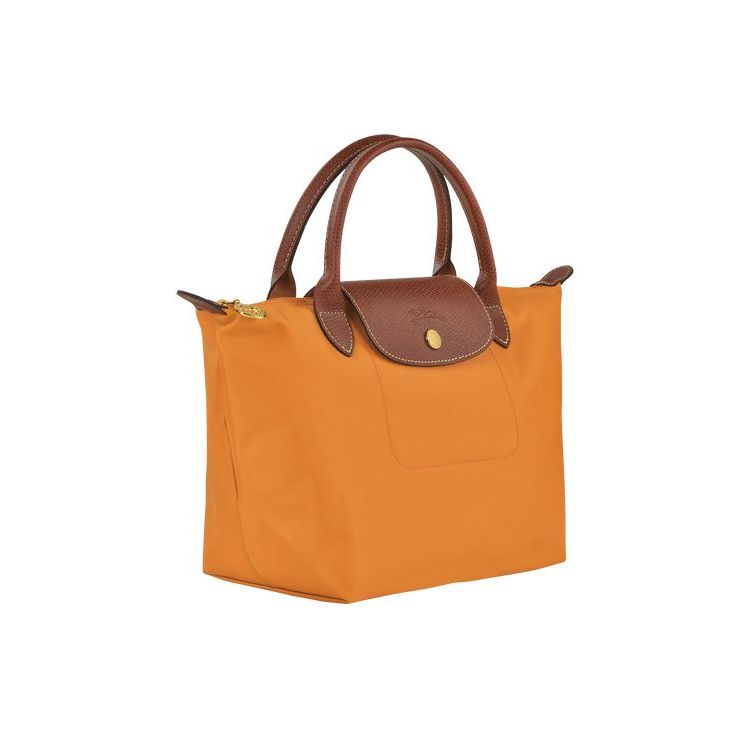 Sac À Main Longchamp S Saffron Recycled canvas Orange | 23546-LAMC