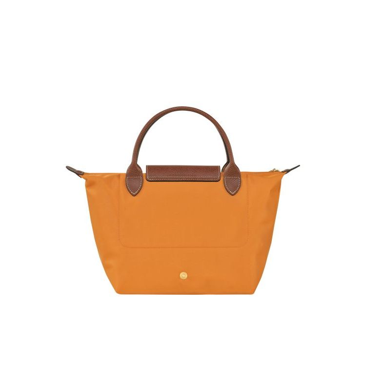 Sac À Main Longchamp S Saffron Recycled canvas Orange | 23546-LAMC