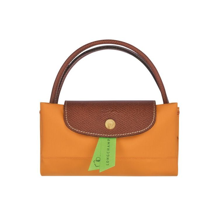 Sac À Main Longchamp S Saffron Recycled canvas Orange | 23546-LAMC