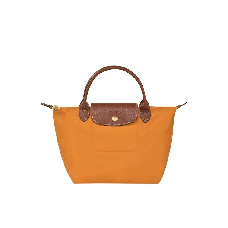 Sac À Main Longchamp S Saffron Recycled canvas Orange | 23546-LAMC