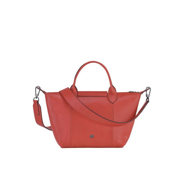 Sac À Main Longchamp S Terracotta Cuir Orange | 41926-OUER