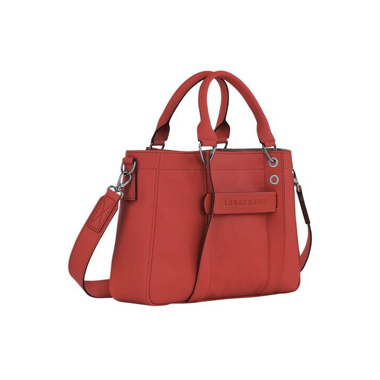 Sac À Main Longchamp S Terracotta Cuir Orange | 65938-IHOY