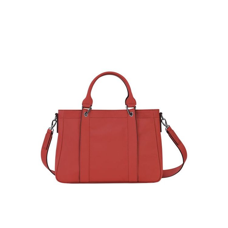 Sac À Main Longchamp S Terracotta Cuir Orange | 65938-IHOY