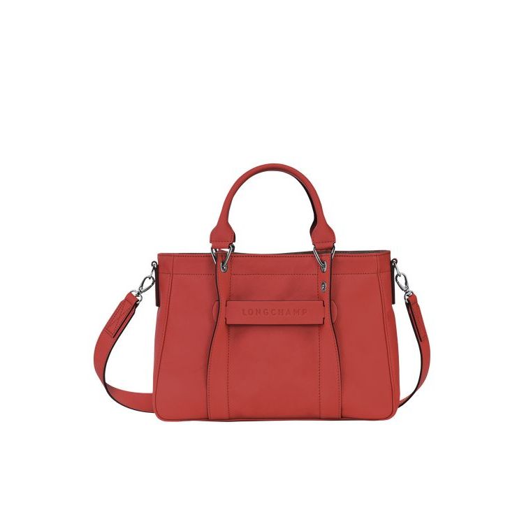 Sac À Main Longchamp S Terracotta Cuir Orange | 65938-IHOY