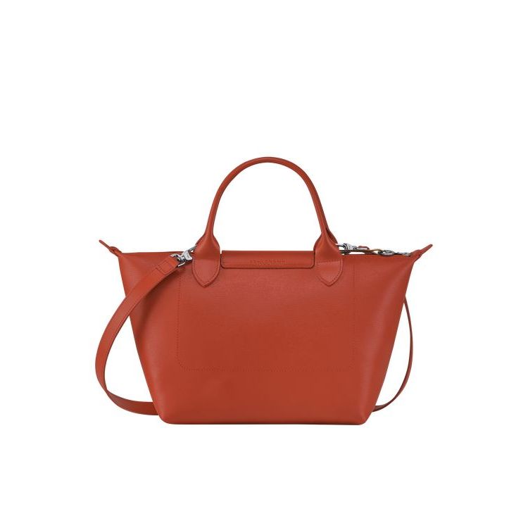 Sac À Main Longchamp S Terracotta Tela Orange | 76542-GJBZ