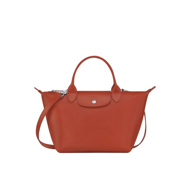 Sac À Main Longchamp S Terracotta Tela Orange | 76542-GJBZ