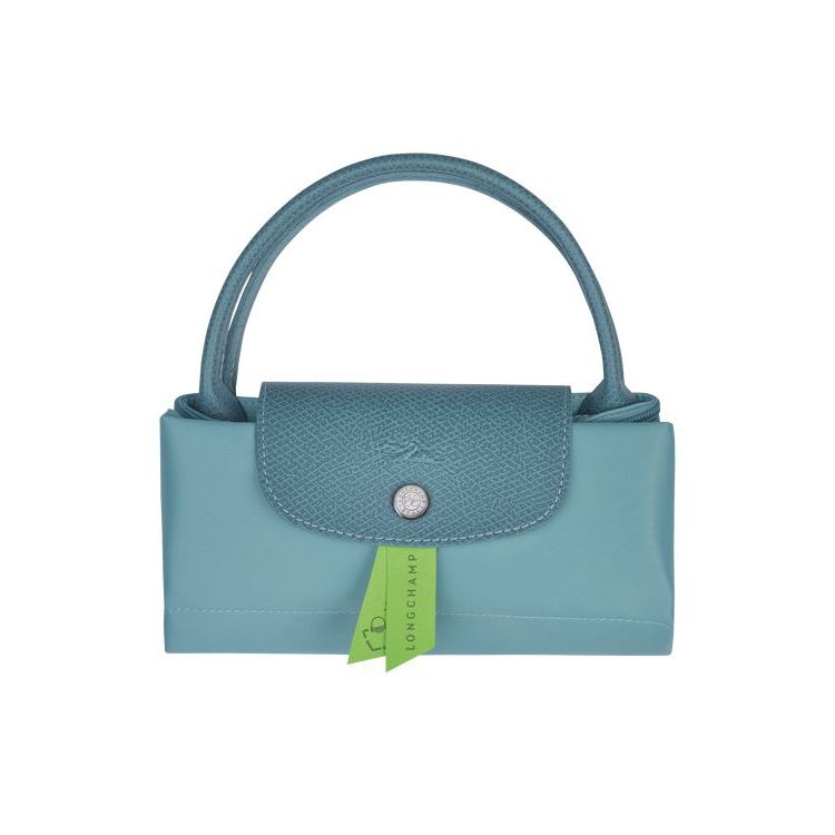 Sac À Main Longchamp S Thunderstorm Recycled canvas Bleu | 28435-CAND