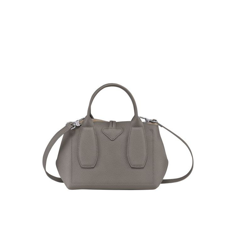 Sac À Main Longchamp S Turtledove Cuir Grise | 25137-FLSR