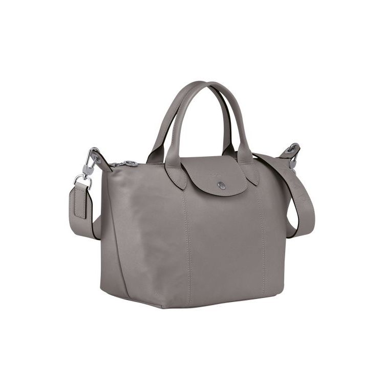 Sac À Main Longchamp S Turtledove Cuir Grise | 42759-WNOB