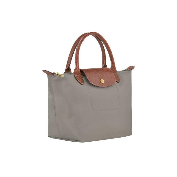 Sac À Main Longchamp S Turtledove Recycled canvas Grise | 51472-RUME