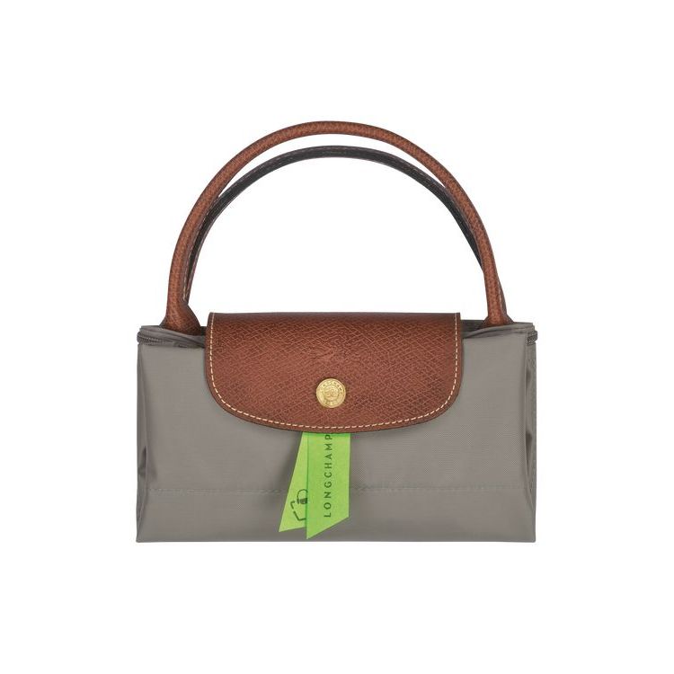 Sac À Main Longchamp S Turtledove Recycled canvas Grise | 51472-RUME