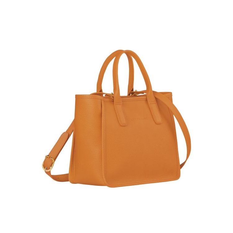 Sac À Main Longchamp Saffron Cuir Orange | 08796-RSYK